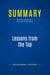 Summary: Lessons from the Top : Review and Analysis of Neff and Citrin's Book