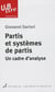 Partis et systèmes de partis - un cadre d'analyse
