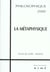 La métaphysique