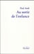 Au sortir de l'enfance