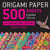 Origami paper 500 sheets kaleidoscope patterns 6 inches (15 cm)