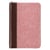 PINK AND SADDLE TAN FAUX LEATHER MINI POCKET - KING JAMES VERSION BIBLE WITH ZIPPERED CLOSURE