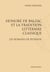 Honoré de balzac et la tradition littéraire classique - les romans de jeunesse