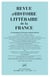 REVUE D'HISTOIRE LITTERAIRE DE LA FRANCE n.2012/4 : correspondances d'écrivains et histoire littéraire