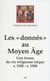 Les Donnés au Moyen Âge