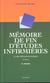 Memoire de fin d'etudes infirmieres - guide methodologique