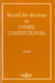 Recueil des décisions du conseil constitutionnel (édition 2000)