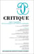 Revue Critique n.935 : Après Canguilhem. Nouveaux dialogues entre médecine et philosophie