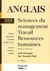 ANGLAIS : SCIENCES DU MANAGEMENT, TRAVAIL, RESSOURCES HUMAINES - 3ÈME ÉDITION
