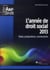 L'annee de droit social (édition 2013)