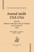Journal inédit (1765-1766) - suivi du mémoire remis par le duc de choiseul au roi louis xv (1765)