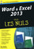 Word Et Excel 2013, Megapoche Pour Les Nuls