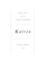 Katrin : The Tale of a Young Writer