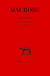 Saturnales Tome 1 : Introduction générale. Livre I.