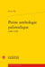 Petite anthologie palinodique (1486-1550)