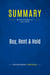 Summary: Buy, Rent & Hold : Review and Analysis of Irwin's Book