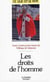 Les droits de l'homme