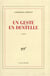 Un geste en dentelle