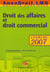 Annadroit 2007 - droit des affaires et droit commercial
