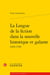 La langue de la fiction dans la nouvelle historique et galante (1650-1700)