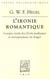 L'ironie romantique - compte rendu des écrits posthumes et correspondance de Solger