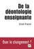 De la deontologie enseignante (édition 2005)