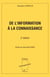 De l'information à la connaissance (2e édition)