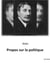 Propos sur la politique