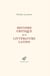 Histoire critique de la littérature latine - de Virgile à Huysmans