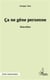 Ça ne gêne personne