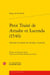 Petit Traité de Arnalte et Lucenda (1546) / Tractado de amores de Arnalte y Lucenda