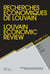 Revue recherches économiques de Louvain n.77/1