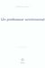 Un professeur sentimental - carnet de notes