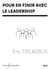 Pour en finir avec le leadership