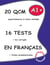 25 QCM et 16 tests en français - A1