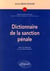 Dictionnaire de la sanction pénale