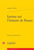Lettres sur l'histoire de france