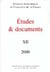 Etudes et documents - 2000 (édition 2003)