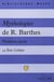 Mythologies de Roland Barthes. Premières leçons