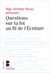 Question sur la foi au fil de l'écriture