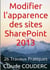 Modifier l'apparence des sites sharepoint 2013 en 26 travaux pratiques