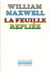 La feuille repliee