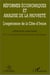 Reformes economiques et analyse de la pauvrete - l'experience de la cote-d'ivoire