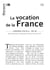 La vocation de la France