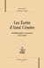 Les écrits d'Aimé Césaire - biobibliographie commentée (1913-2008)