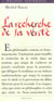 La recherche de la verite