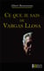 Ce que je sais de vargas llosa