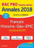 Annales bac - 2018 histoire geo francais bac pro