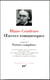 OEuvres romanesques/Poésies complètes