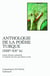 Anthologie de la poésie turque (XIII-XX siècle)